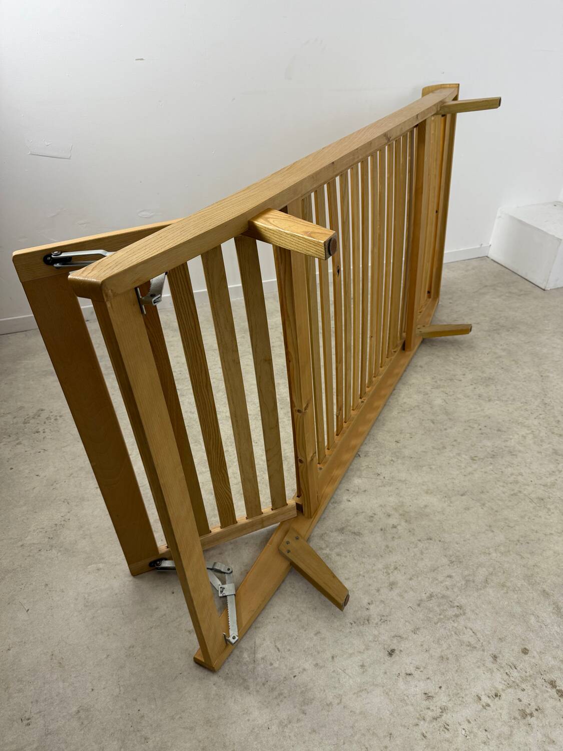 Ancienne banquette Daybed / lit réglable en bois design Holma vintage années 60