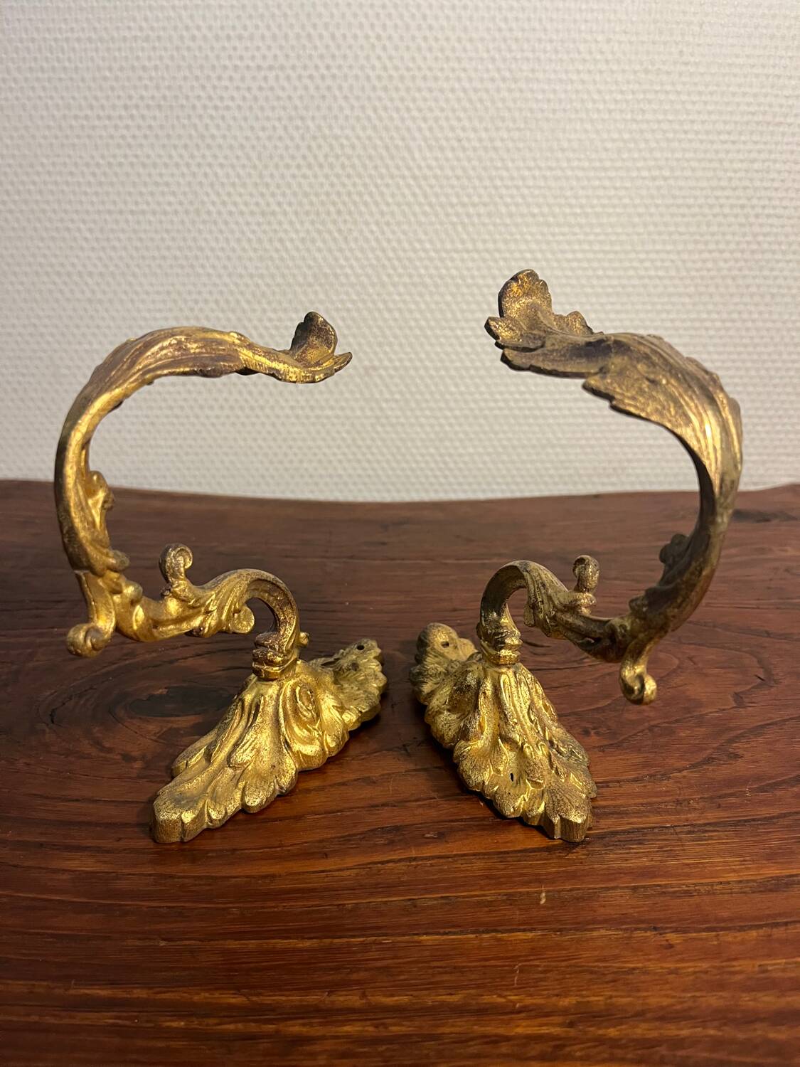 Bronze curtain tieback hook