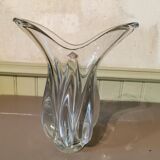 Vintage crystal vase Vannes le Chatel