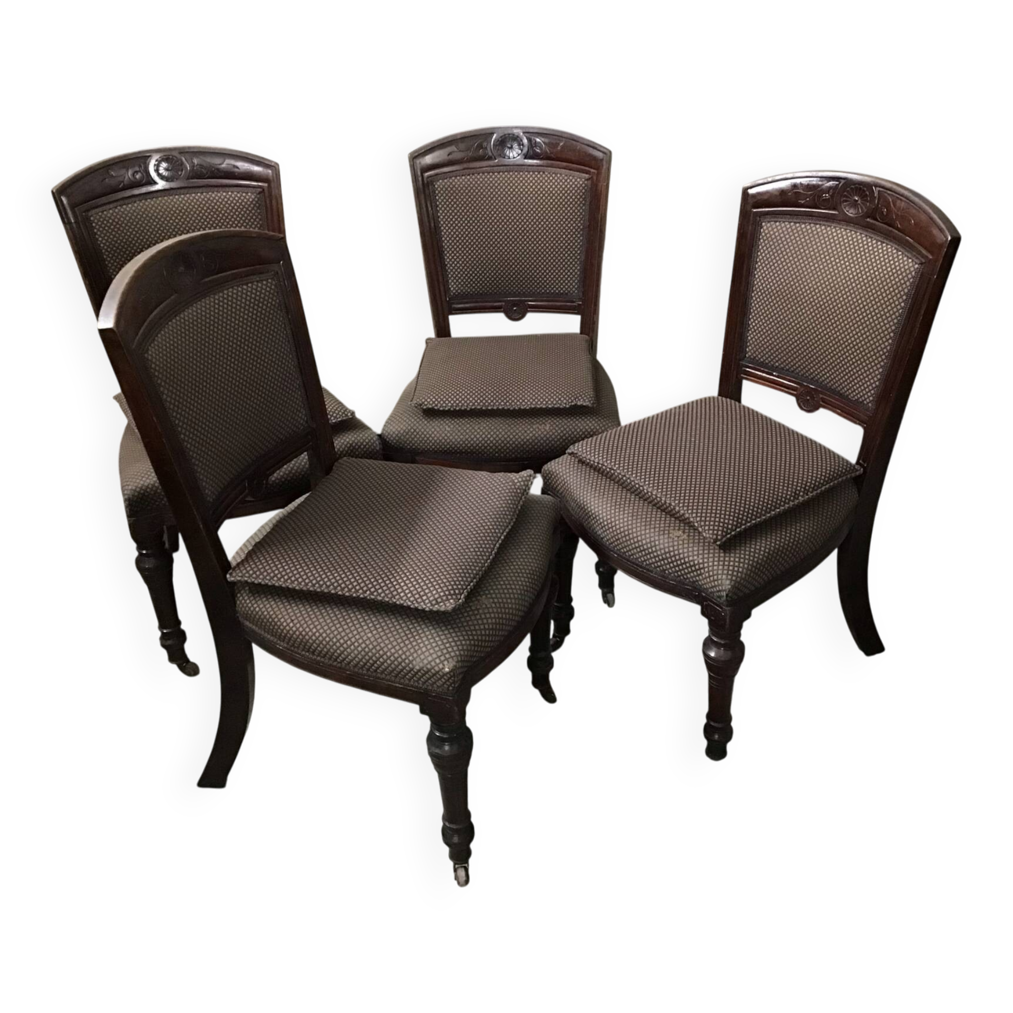 4 chaises acajou