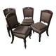 4 chaises acajou