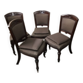 4 chaises acajou