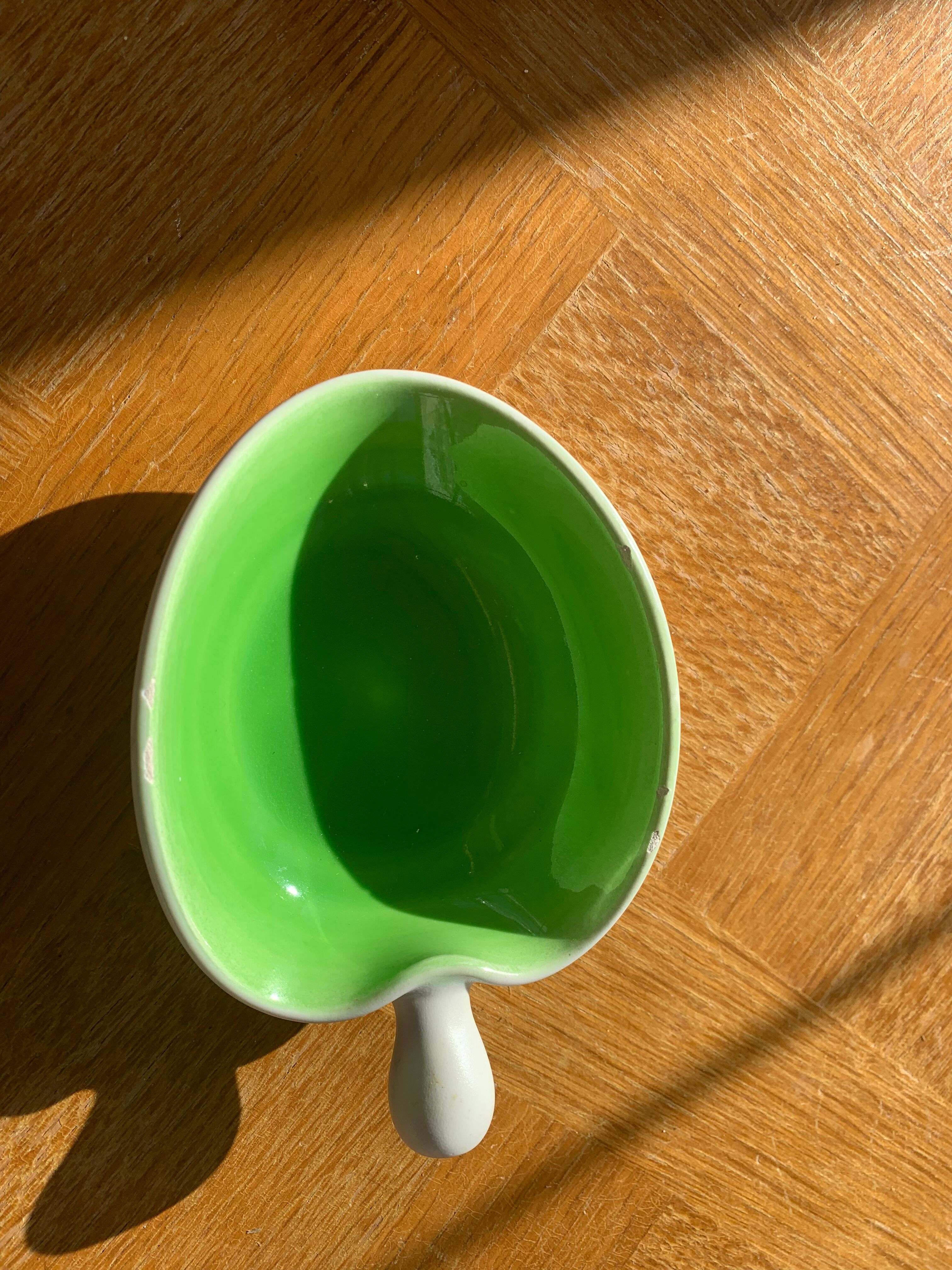 Vintage vallauris enamelled ceramic apple cup