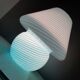 Blue Murano mushroom table lamp, Gambaro e Poggi for Vetri