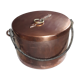 Old copper cauldron
