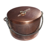 Old copper cauldron