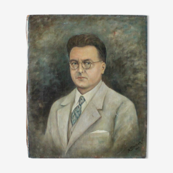 Portrait signé A. Stadler de 1946