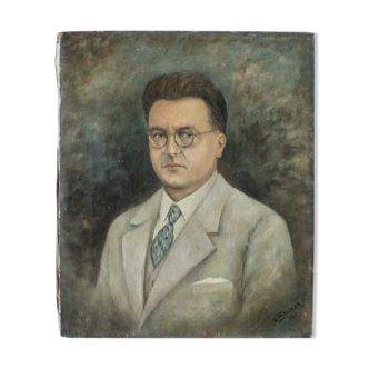 Portrait signé A. Stadler de 1946