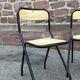 4 vintage school design chairs 1960
