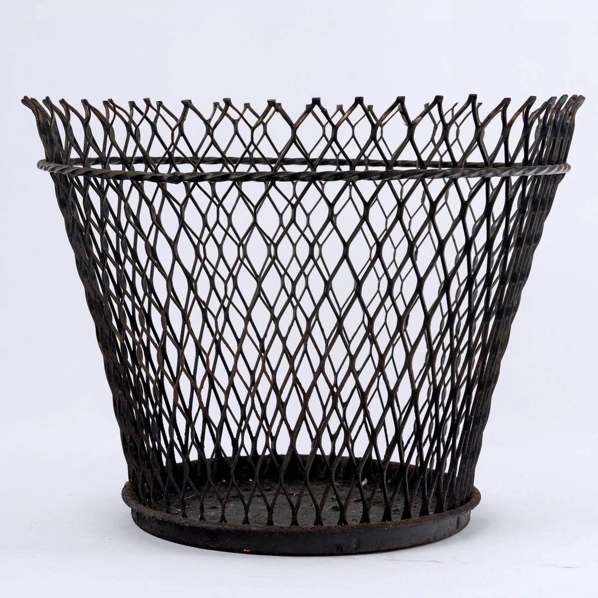 Vintage Metal Cache Pot - Designer: Matthieu Matégot - Period: 20th