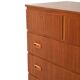 Scandinavian chest with double upper drawer