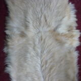 Skin of goat tannee white and beige 137x69cms