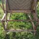 Old rattan deckchair