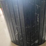 Marble dining table nero marquina 1970 vintage italy