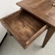 Solid walnut farmhouse table with spindle legs