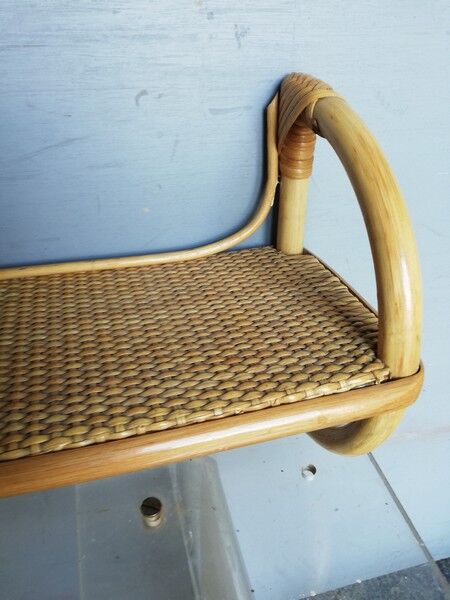 Rattan wall shelf ep 1970