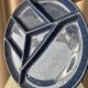 plat de service divisé en céramique artisanale