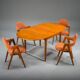 Chaises de salle à manger vintage danoises Compass par Kai Kristiansen, années 1960, lot de 4