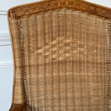 Fauteuil rotin adulte vintage