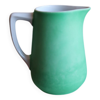 Bavarian porcelain matte green milk jug