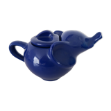 Blue elephant teapot lipton vintage