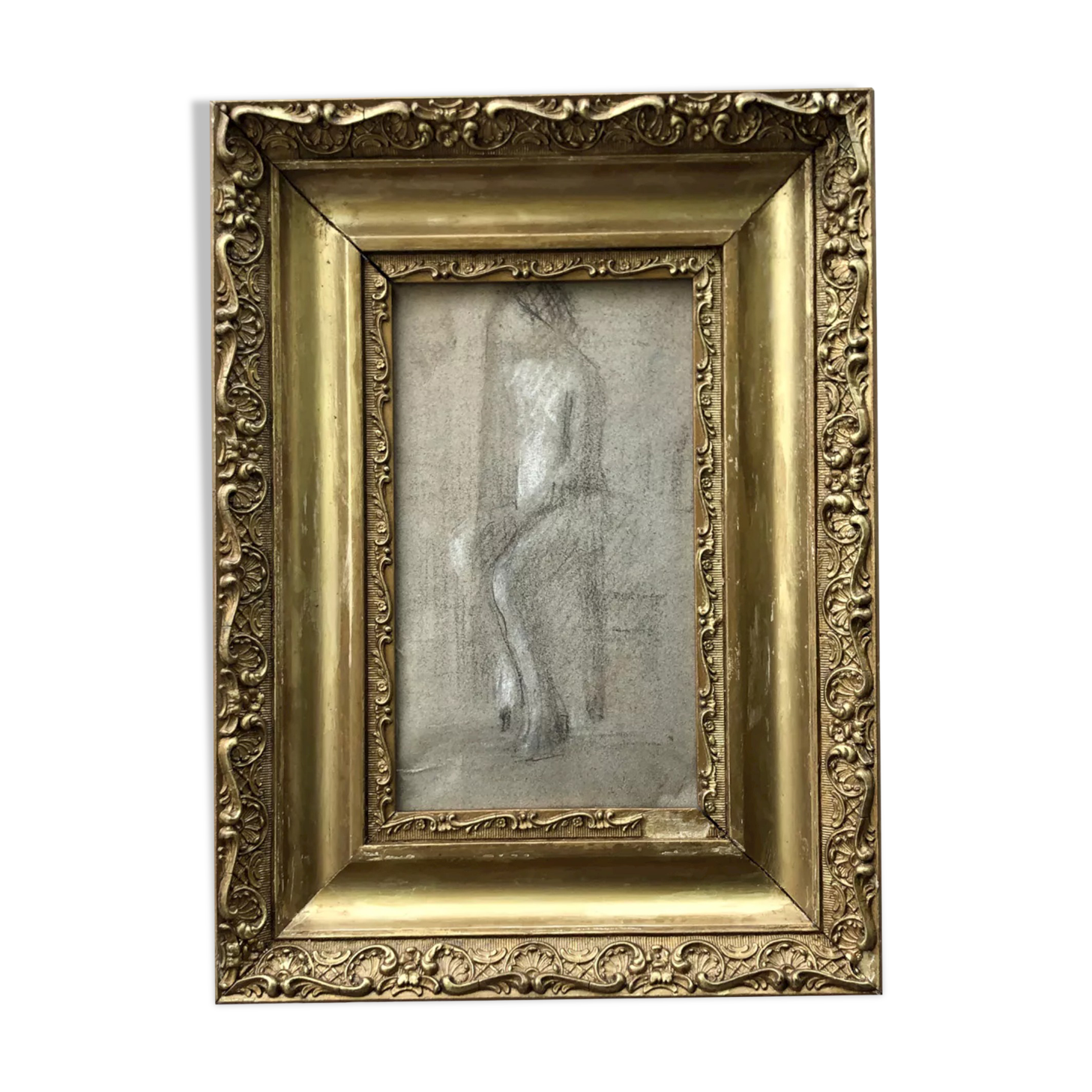 Drawing 30s "The seated woman"