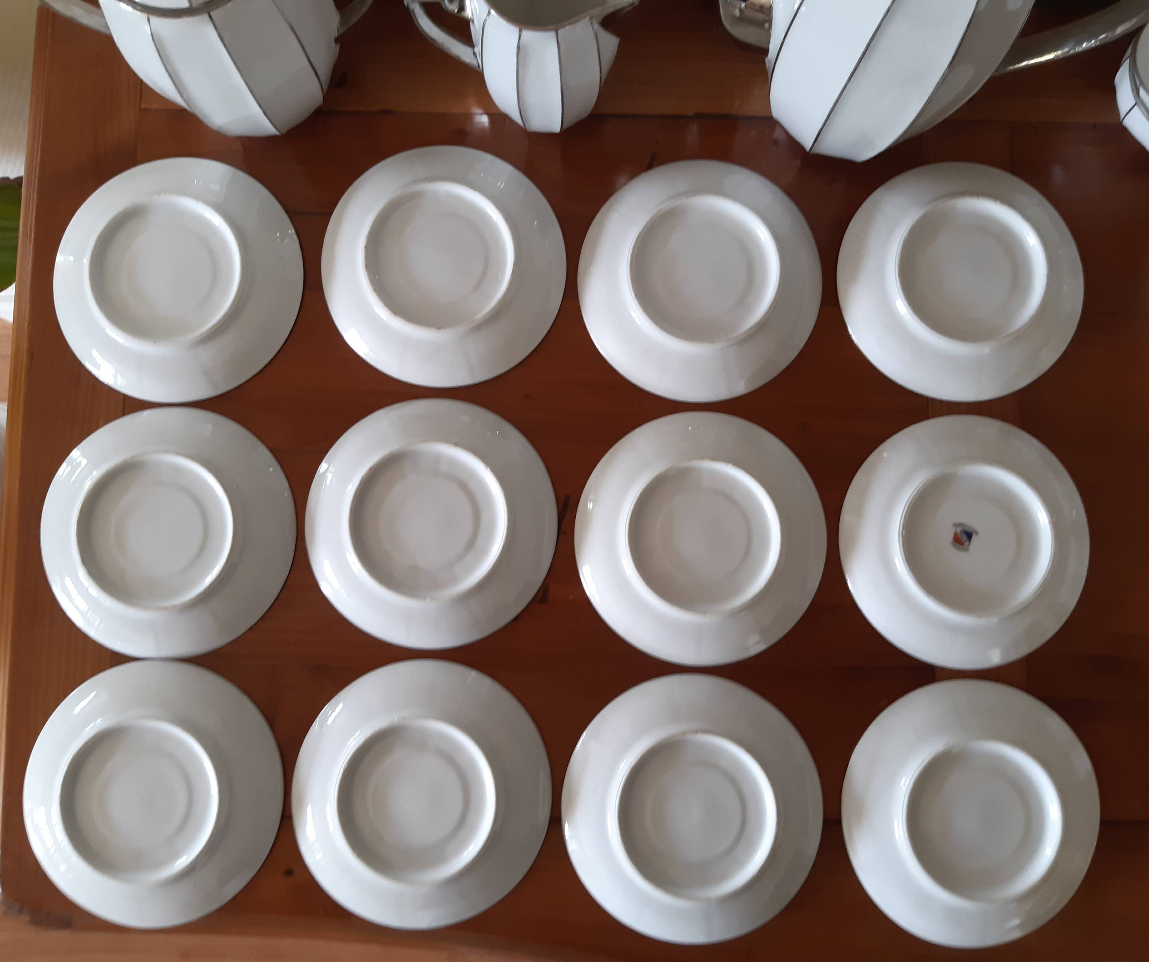 Art Deco coffee service, porcelain, 12 cups