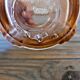 Art Deco style vase in salmon-colored glass