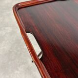 Folding table in mahogany in the style of the Vienna Secession.