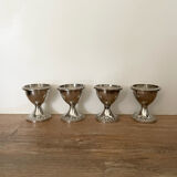 Set of 4 silver-plated shells