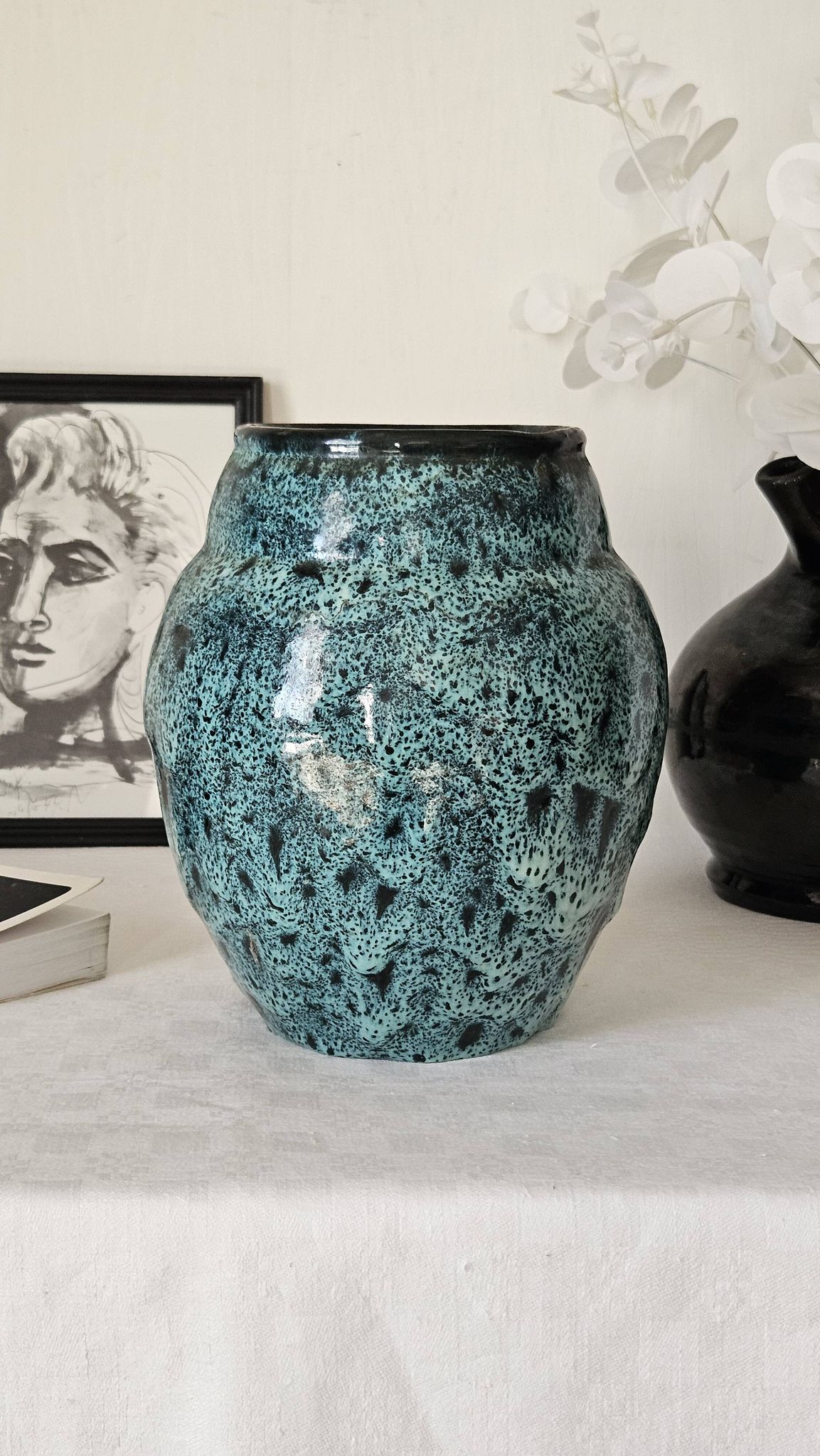 Vase en céramique de studio 1960-1970