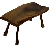 Vintage wooden side table natural design small table