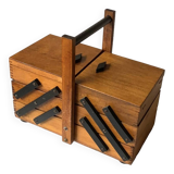 Worker - vintage wooden sewing box
