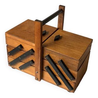 Worker - vintage wooden sewing box