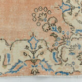 7x10 oriental peach turkish rug 206x309cm