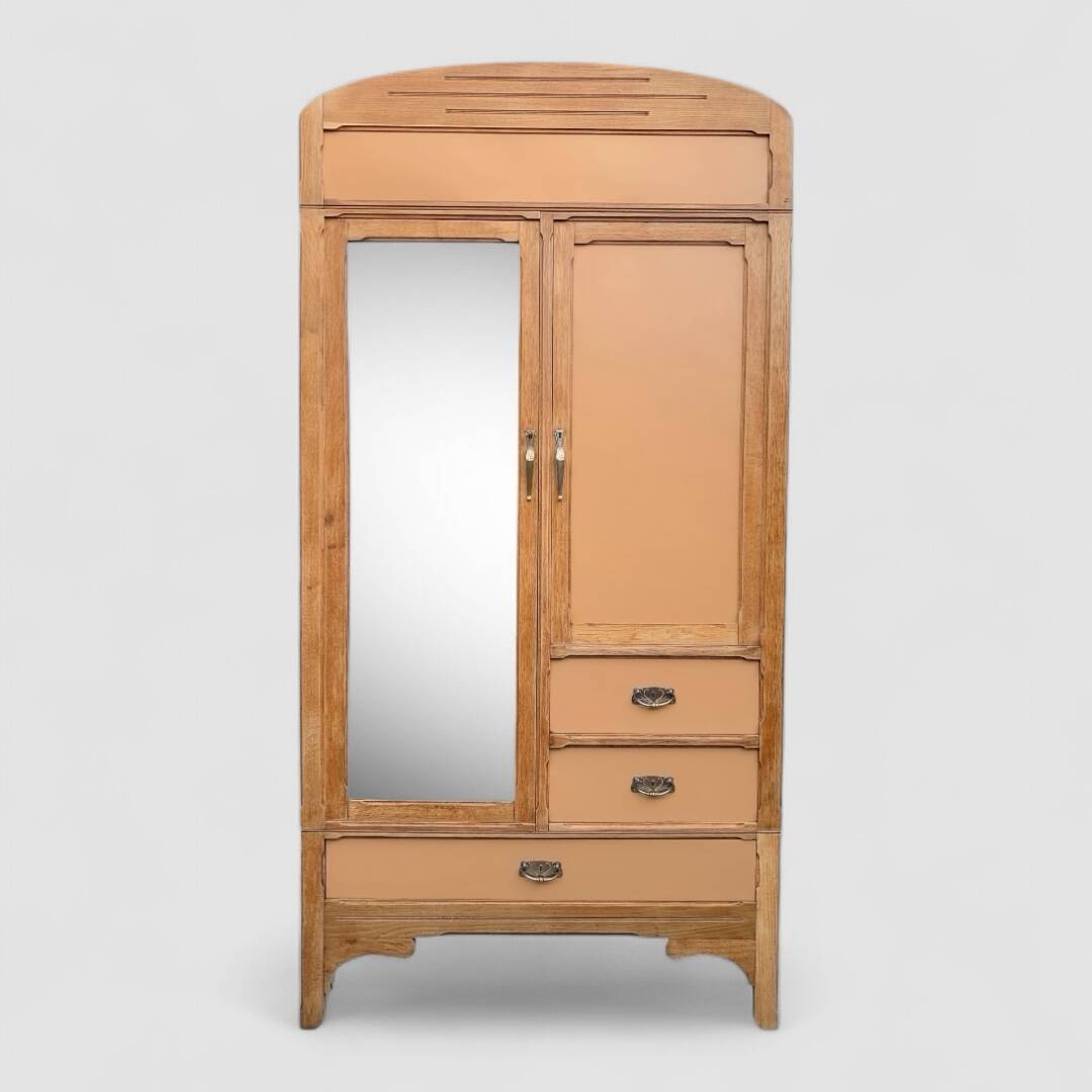 1920s Parisian Art Deco hotel wardrobe, removable