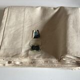 Linen canvas trousseau reserve sheet Le Bon Marché 1960