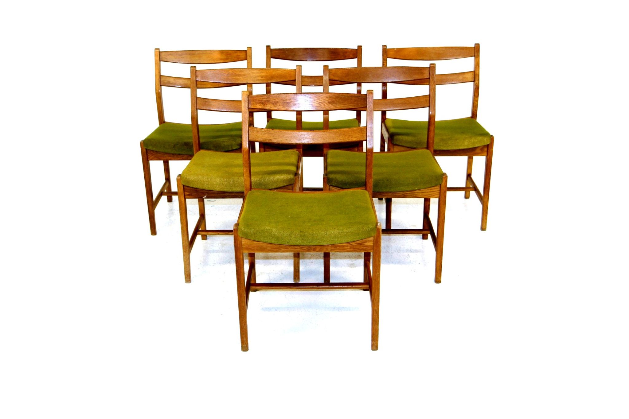 Set of 6 chairs "Ulvö" in oak, Erik Wörtz, Möbel-IKÉA, Sweden, 1960
