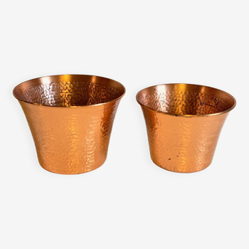 Pair of copper plants 1960s