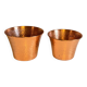 Paire de cache-pot en cuivre années 60