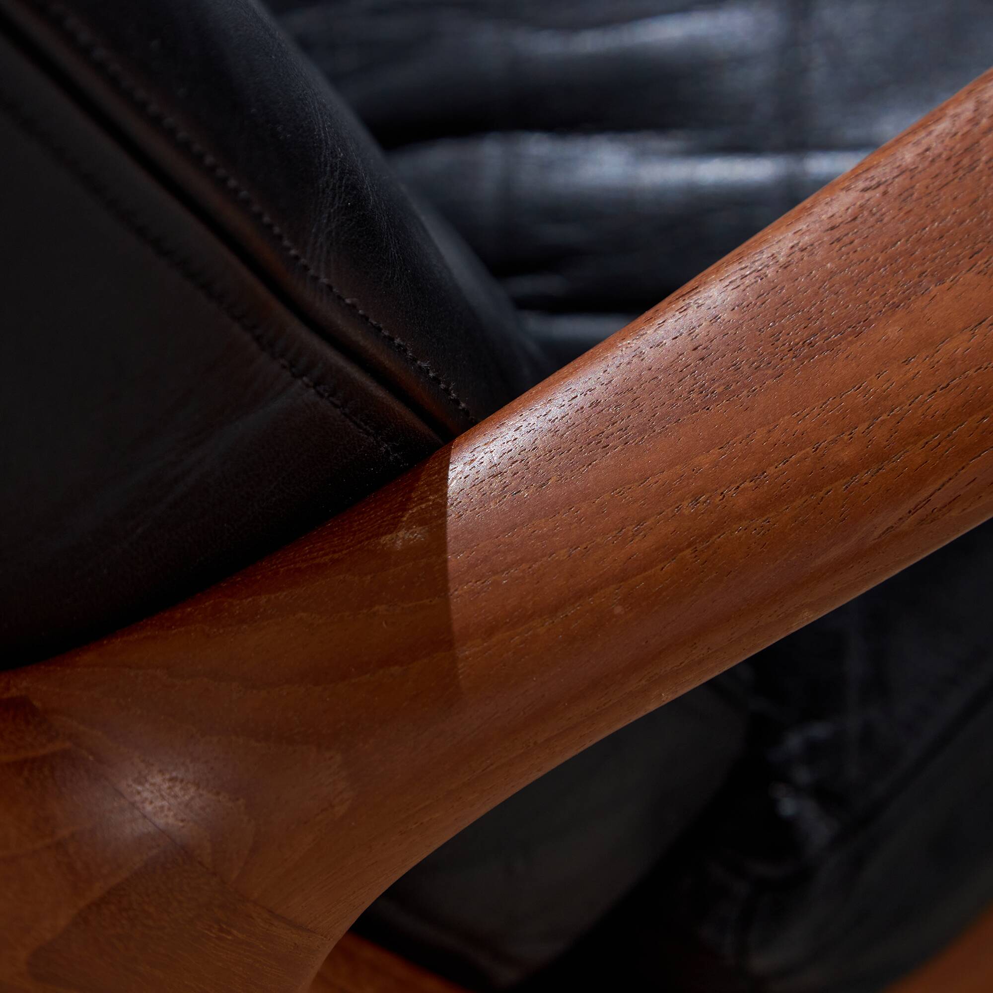 Senator Leather Sofa Set by Ole Wanscher for France & Søn, 1960s, Set of 3 (MK10221)