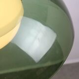 Italian Space Age Green Pendant Lamp in Acrylic Glass, 70s