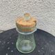 Olive or pickle jar in Biot bubble glass, hand-blown