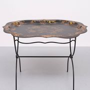 19th Century Hand painted curved Dutch Tray Table
