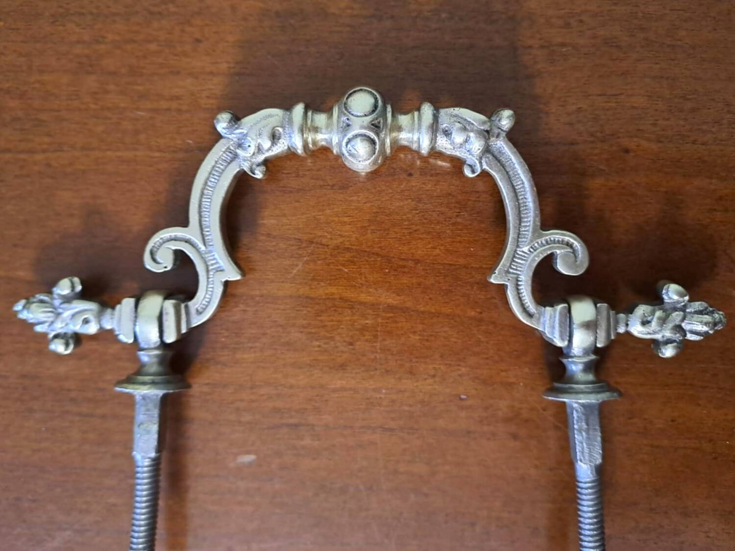 2 gilded bronze handles
