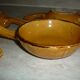 Lot de 4 poêlons valflam vintage en terre cuite