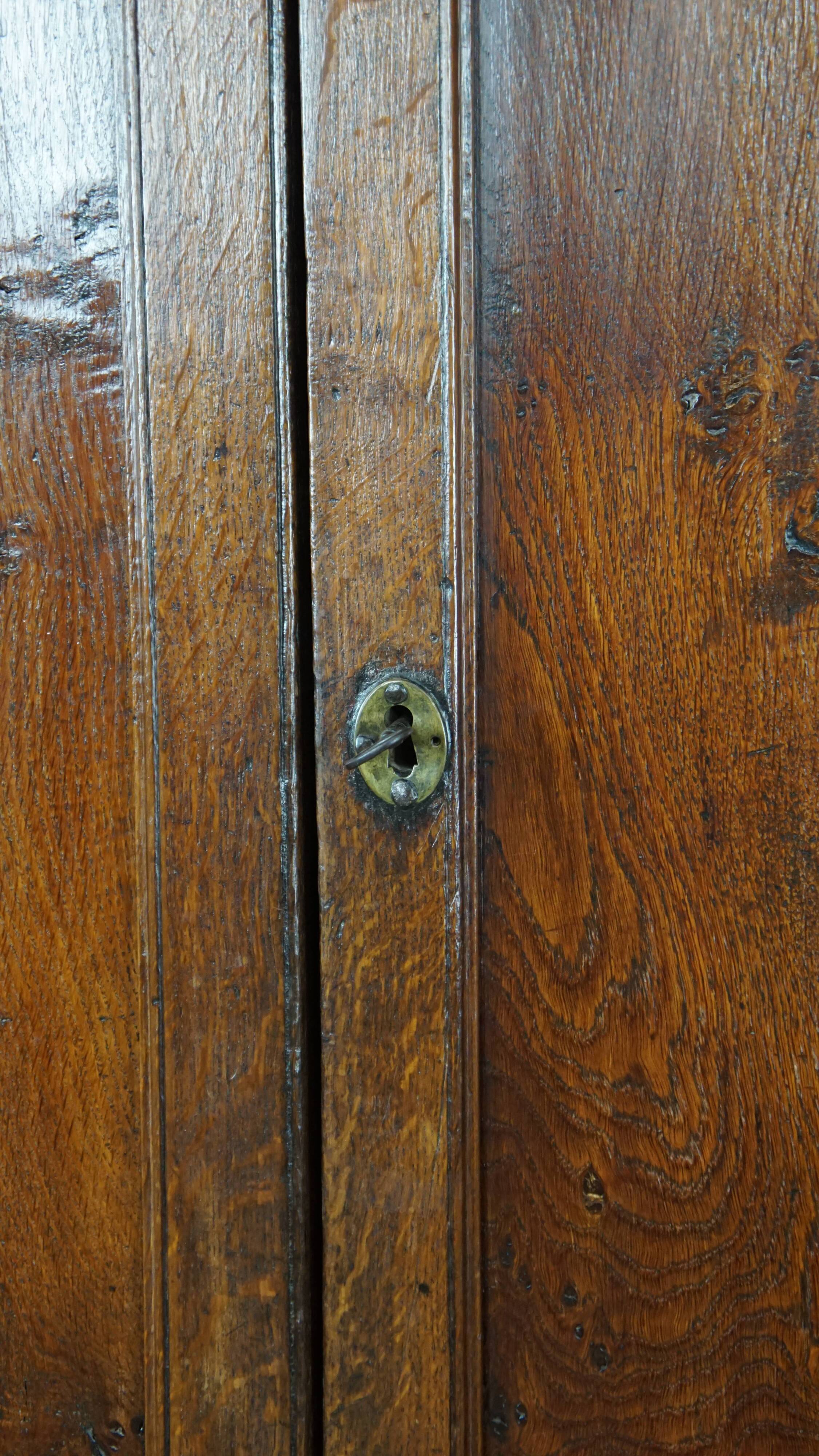 Antique oak cabinet with 4 doors from the 18th century