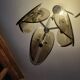 Vintage Chandelier Veca, Chrome and Smoked Glass