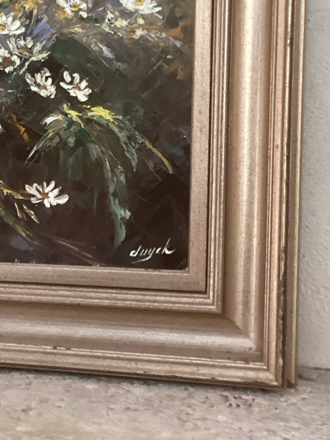 Tableau bouquet de fleurs champêtre