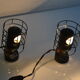 Paire de lampes vintage 50's de laboratoire bbt krauss